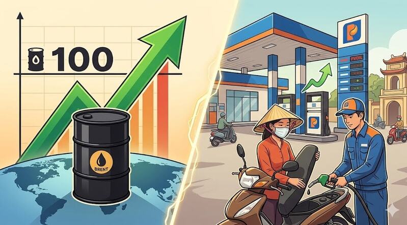 Giá xăng dầu trong nước chịu tác động từ giá dầu thế giới, tỷ giá, nguồn cung, thuế phí và chính sách điều hành. 